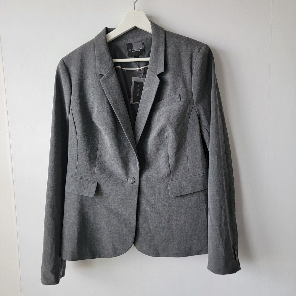 THE LIMITED Women's Collared Blazer size 14  flap‎ pockets Lined
